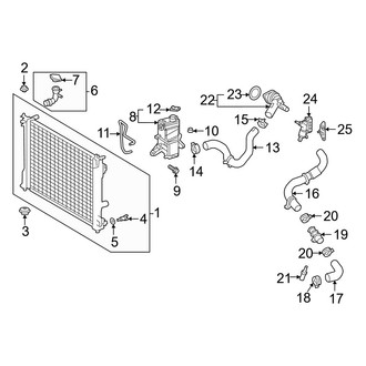 Toyota OE - Cooling - Radiator & Components