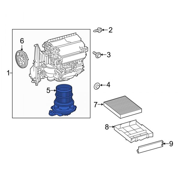 HVAC Blower Motor Assembly