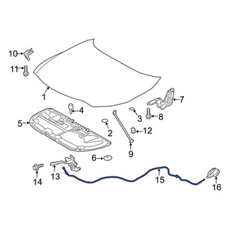 Toyota OE - Front Hood Release Cable
