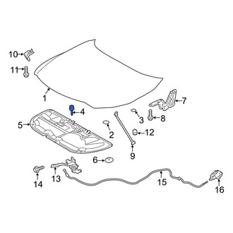 Toyota OE - Front Hood Stop Buffer