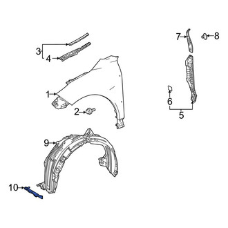 Toyota OE - Front Left Fender Liner Extension