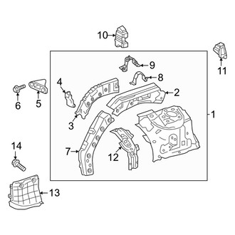 Toyota OE - Fender - Structural Components & Rails (Apron & Components)