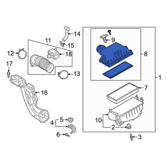 Toyota OE - Upper Air Filter Housing