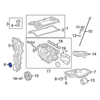 Toyota OE - Rear Engine Crankshaft Seal