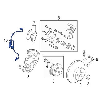Toyota OE - Front Right ABS Wheel Speed Sensor
