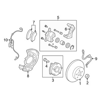 Toyota OE - Front Suspension - Brake Components
