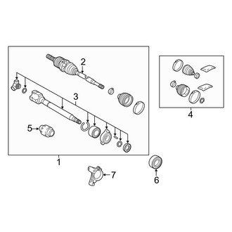 Toyota OE - Front Suspension - Drive Axles