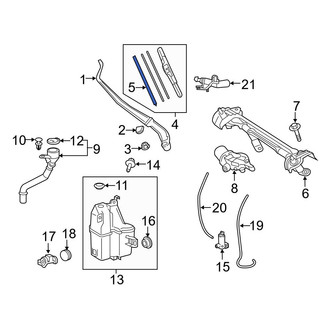 Toyota OE - Left Wiper Blade Refill
