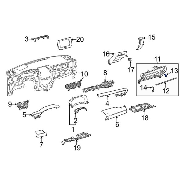 Instrument Panel Trim Panel Insulator