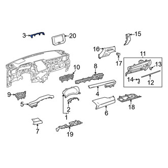 Toyota OE - Upper Instrument Panel Trim Panel