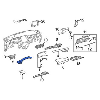 Toyota OE - Left Instrument Panel Trim Panel