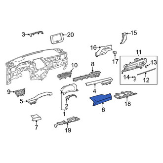 Toyota OE - Right Instrument Panel Pad