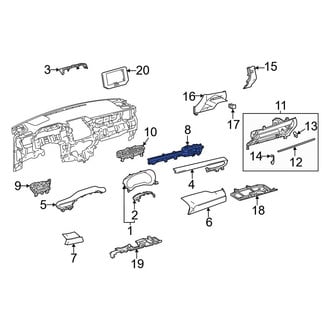 Toyota OE - Front Right Dashboard Air Vent