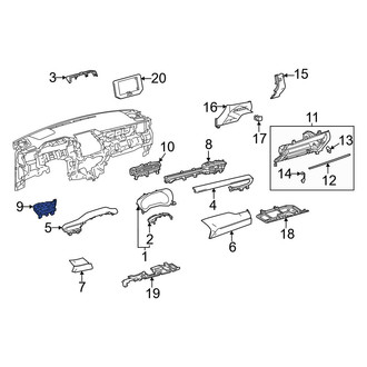 Toyota OE - Front Left Dashboard Air Vent