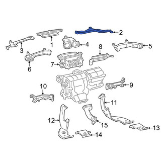 Toyota OE - Front Right Instrument Panel Air Duct