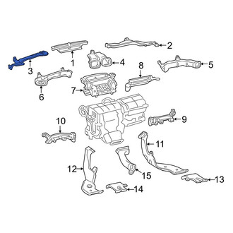 Toyota OE - Front Left Instrument Panel Air Duct