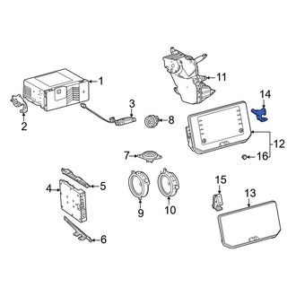 Toyota OE - Left GPS Navigation System Bracket