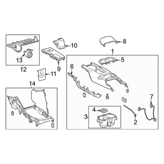 Toyota OE - Center Console (Upper Console Components)