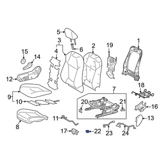 Toyota OE - Front Right Seat Heater Control Module