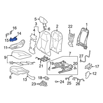 Toyota OE - Front Right Power Seat Switch