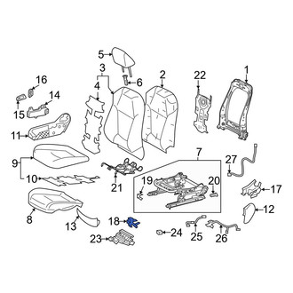 Toyota OE - Right Power Seat Wiring Harness Bracket