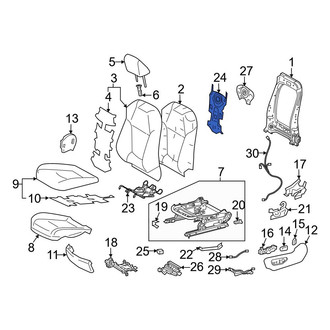 Toyota OE - Front Left Seat Back Cushion Spring