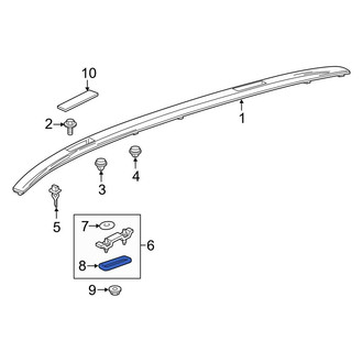 Toyota OE - Lower Roof Luggage Carrier Side Rail Seal