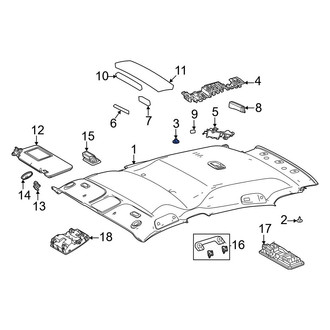 Toyota OE - Package Tray Trim Clip