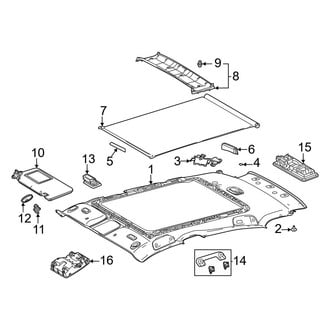 Toyota OE - Roof - Interior Trim (Panoramic Roof), (Limited)