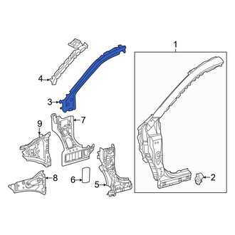Toyota OE - Left Upper Body A-Pillar Reinforcement