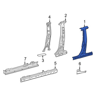 Toyota OE - Left Body B-Pillar and Rocker Panel