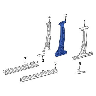 Toyota OE - Left Body B-Pillar Reinforcement