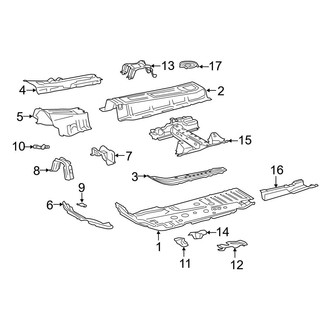 Toyota OE - Pillars, Rocker & Floor - Floor & Rails