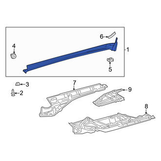 Toyota OE - Left Rocker Panel Guard