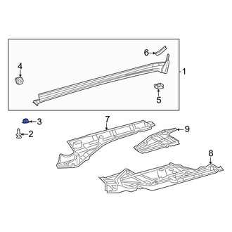Toyota OE - Rocker Panel Molding Clip