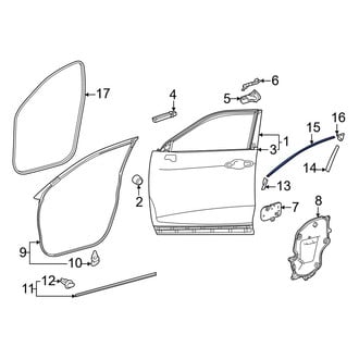 Toyota OE - Front Left Trim Stripe Tape