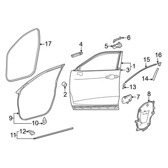Toyota OE - Front Door - Door & Components