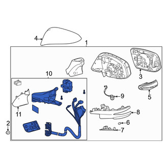 Toyota OE - Front Right Door Mirror Drive Motor