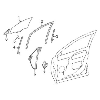 Toyota OE - Front Door - Glass & Hardware