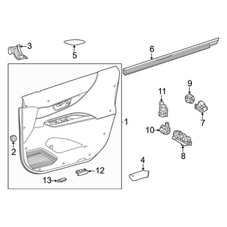 Toyota OE - Front Door - Interior Trim