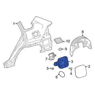 Toyota OE - Rear Fuel Filler Housing