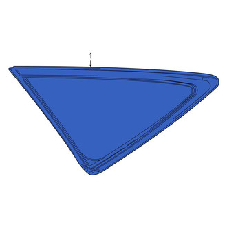 Toyota OE - Rear Left Quarter Glass