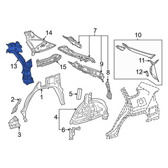 Toyota OE - Rear Left Outer Body C-Pillar