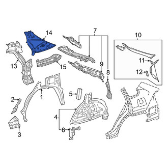 Toyota OE - Rear Left Inner Body C-Pillar Reinforcement
