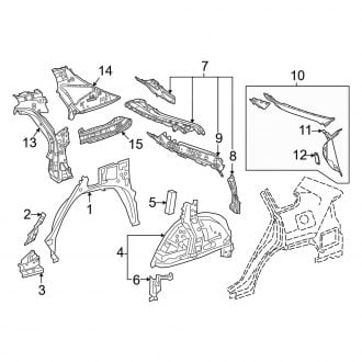 2022 Toyota Venza OEM Quarter Panels & Parts — CARiD.com