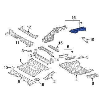 Toyota OE - Rear Left Frame Rail End