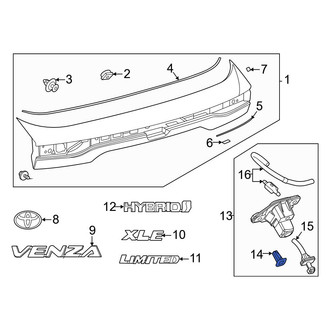 Toyota OE - Park Assist Camera Grommet