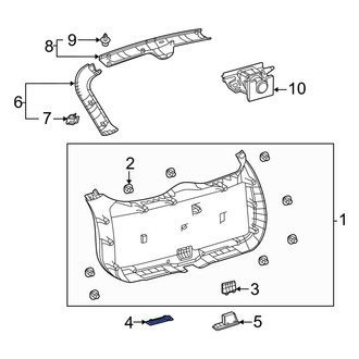 Toyota OE - Rear Lower Liftgate Trim