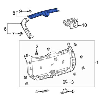 Toyota OE - Rear Upper Center Liftgate Trim