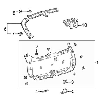 Toyota OE - Lift Gate - Interior Trim